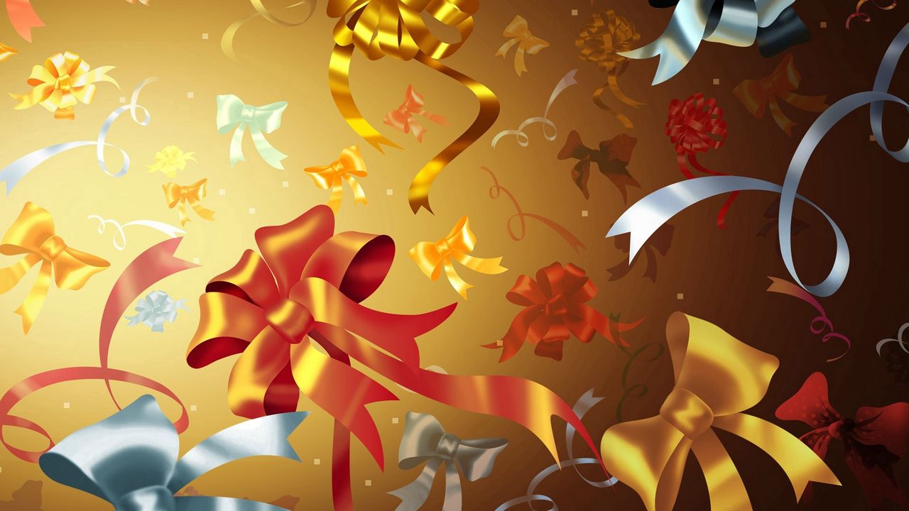 Wallpaper background, bows, bright, image