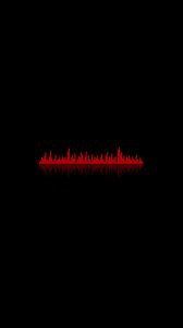 Preview wallpaper background, equalizer, dark, lines, ribbed, red