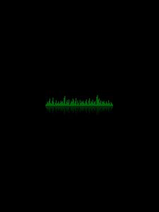 Preview wallpaper background, equalizer, dark, lines, ribbed, green