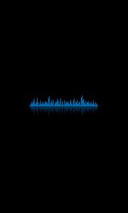 Preview wallpaper background, equalizer, dark, lines, ribbed, blue