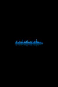 Preview wallpaper background, equalizer, dark, lines, ribbed, blue