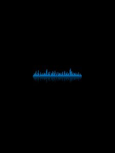 Preview wallpaper background, equalizer, dark, lines, ribbed, blue