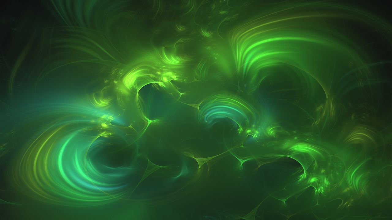 Wallpaper background, glow, abstraction, green