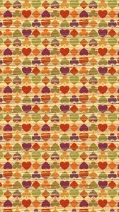 Preview wallpaper background, heart, many, colorful, texture