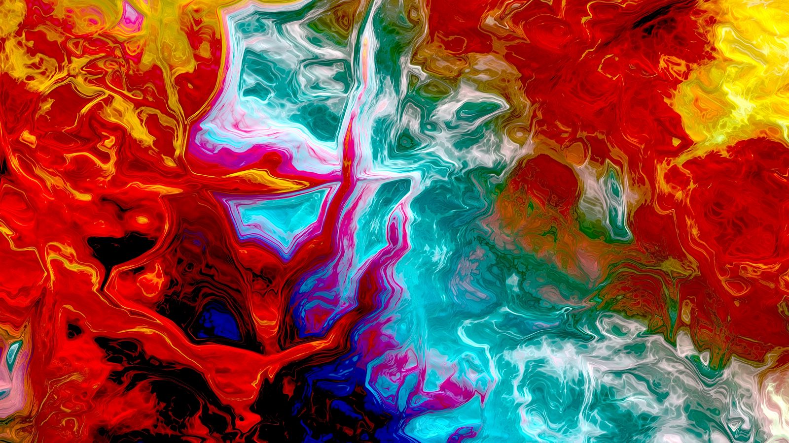 1600x900 Wallpaper background, paint, colorful, stains, bright
