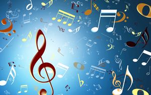 Preview wallpaper background, texture, music, sign, treble clef