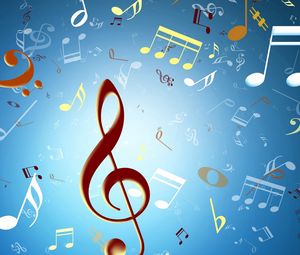 Preview wallpaper background, texture, music, sign, treble clef