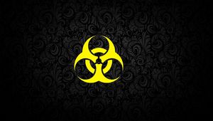 Preview wallpaper background, texture, pattern, dark, sign, symbol, radiation