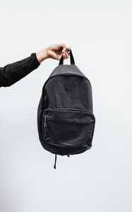 Preview wallpaper backpack, hand, black