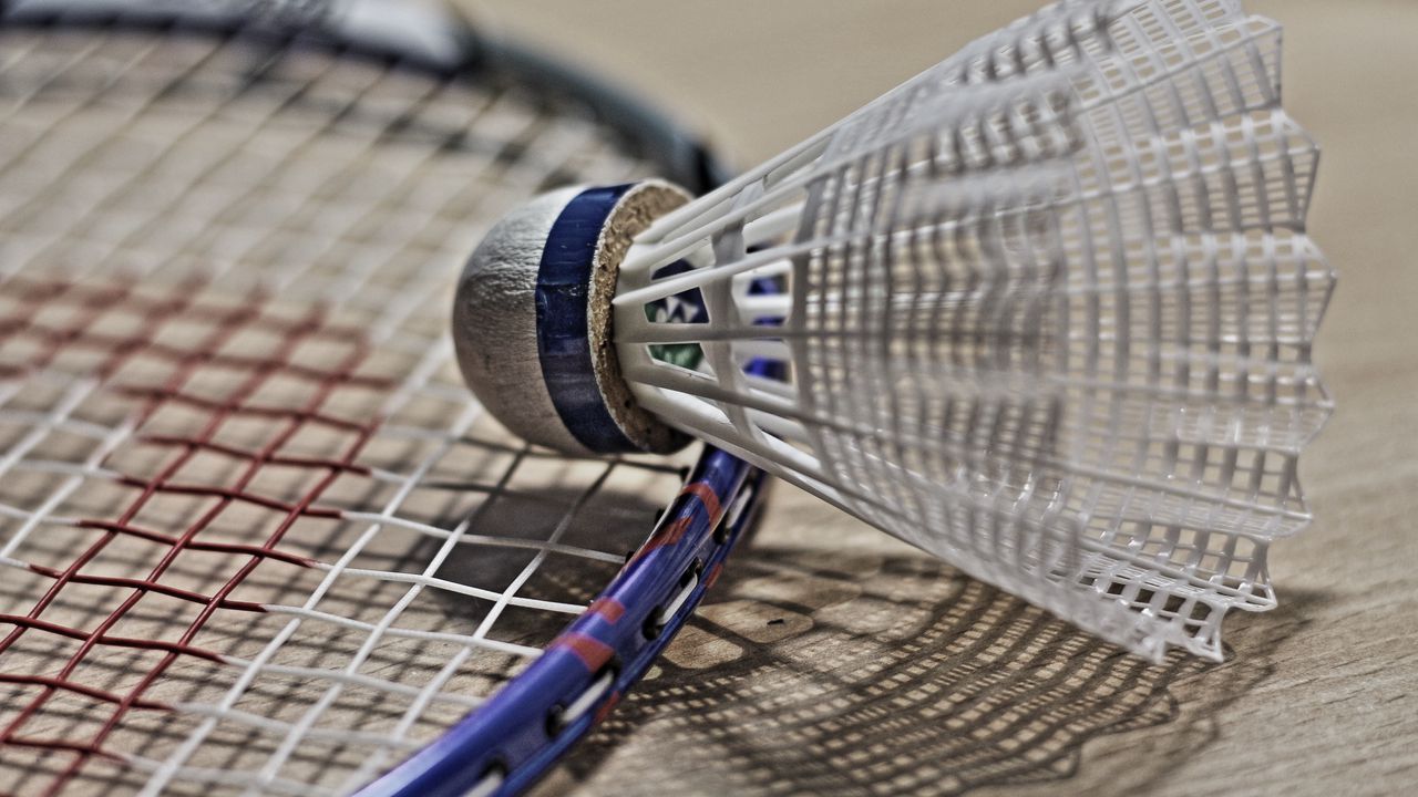 Wallpaper badminton, racket, shuttlecock