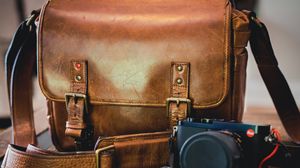 Preview wallpaper bag, camera, retro, aesthetics