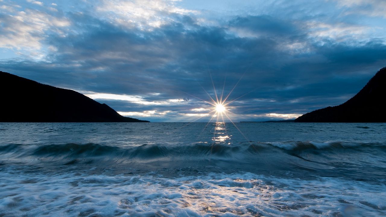 Wallpaper baikal, lake, waves, coast