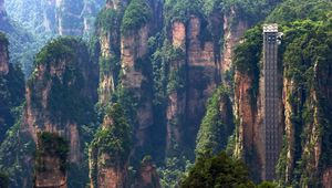 Preview wallpaper bailong elevator, hunan, china