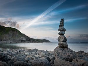 Preview wallpaper balance, stones, blocks, sky