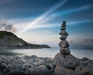 Preview wallpaper balance, stones, blocks, sky