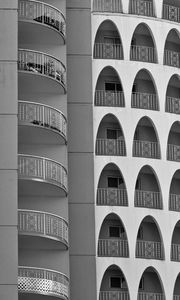 Preview wallpaper balconies, arches, facade, building, architecture