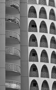 Preview wallpaper balconies, arches, facade, building, architecture