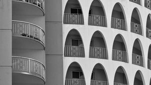 Preview wallpaper balconies, arches, facade, building, architecture