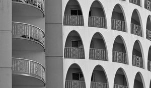 Preview wallpaper balconies, arches, facade, building, architecture