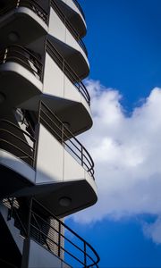 Preview wallpaper balconies, building, facade, sky