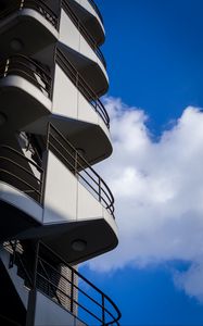 Preview wallpaper balconies, building, facade, sky