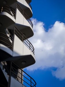 Preview wallpaper balconies, building, facade, sky