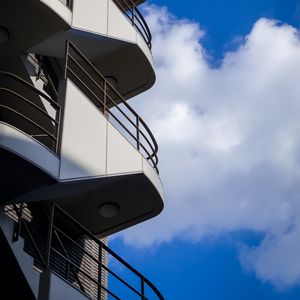 Preview wallpaper balconies, building, facade, sky