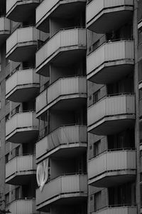 Preview wallpaper balconies, building, house, black and white