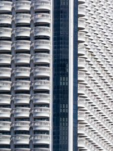 Preview wallpaper balconies, building, white, architecture