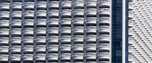 Preview wallpaper balconies, building, white, architecture