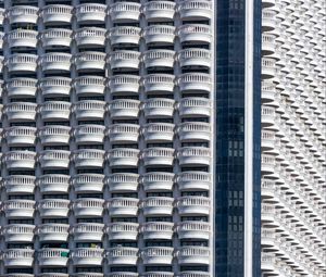 Preview wallpaper balconies, building, white, architecture