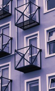 Preview wallpaper balconies, windows, building, architecture