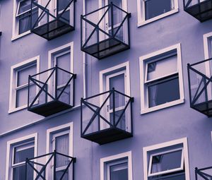 Preview wallpaper balconies, windows, building, architecture