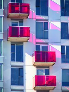 Preview wallpaper balconies, windows, facade, glass