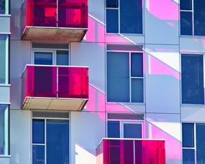 Preview wallpaper balconies, windows, facade, glass