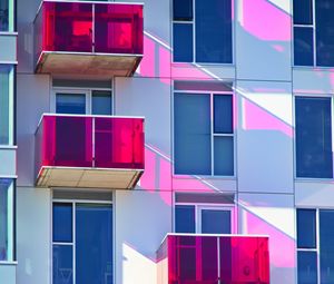 Preview wallpaper balconies, windows, facade, glass