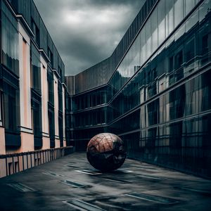 Preview wallpaper ball, architecture, building, city