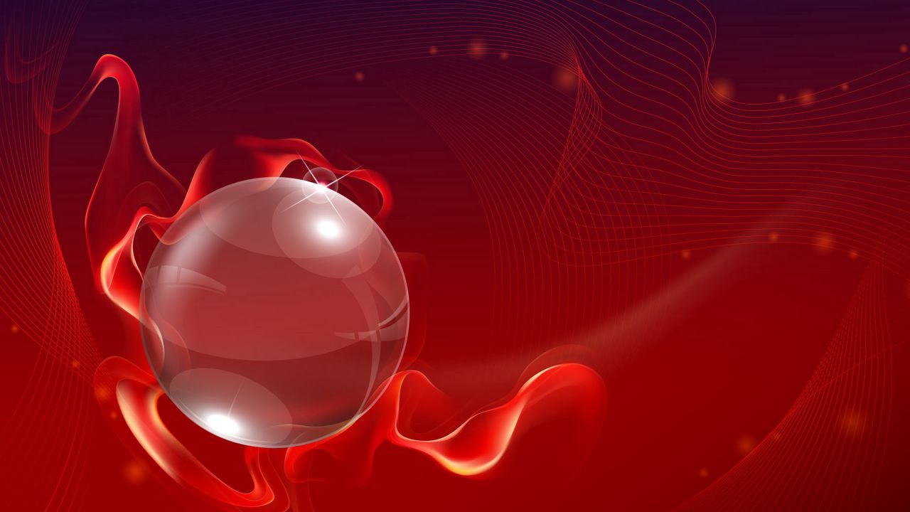 Wallpaper ball, background, red, lines