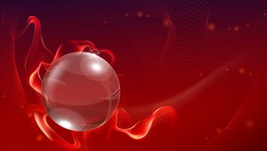 Preview wallpaper ball, background, red, lines