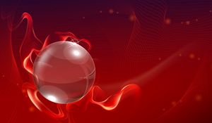 Preview wallpaper ball, background, red, lines