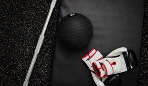 Preview wallpaper ball, barbell, sports, gym