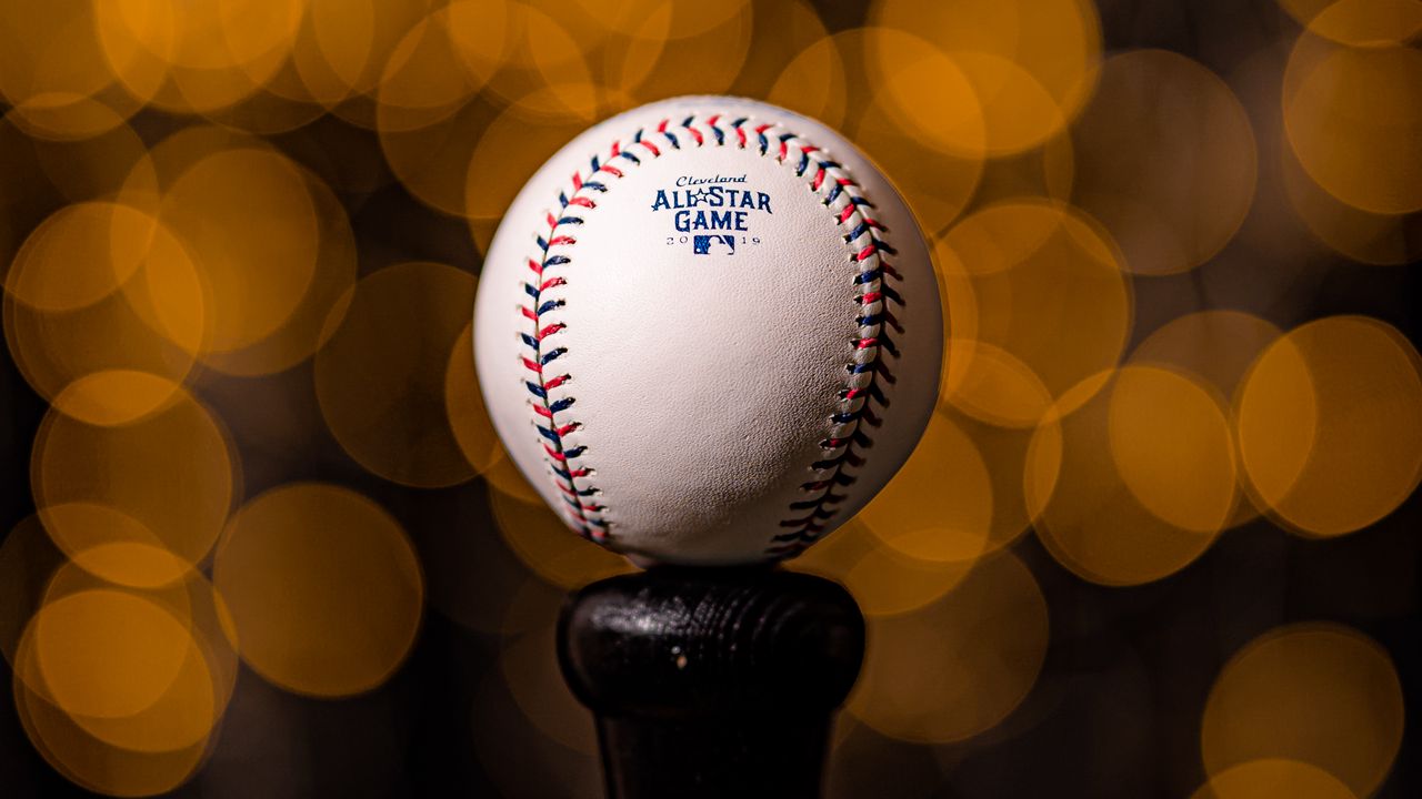 Wallpaper ball, baseball, close-up, blur, bokeh