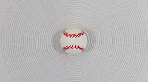 Preview wallpaper ball, baseball, white, minimalism