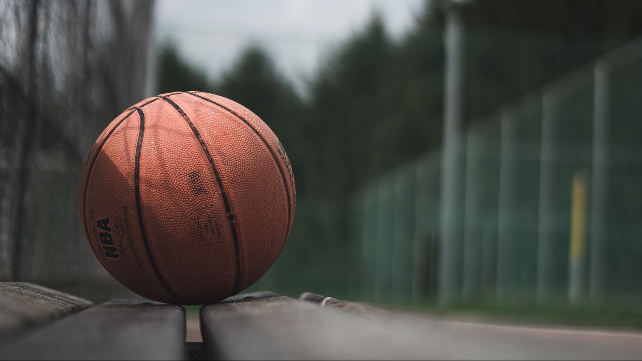 Wallpaper ball, basketball, bench, sport, game
