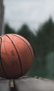 Preview wallpaper ball, basketball, bench, sport, game