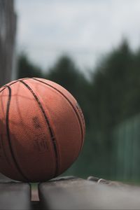 Preview wallpaper ball, basketball, bench, sport, game