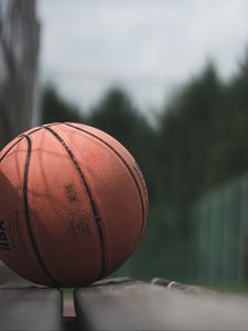 Preview wallpaper ball, basketball, bench, sport, game