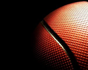 Preview wallpaper ball, basketball, pimples, strips, darkness