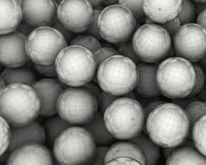 Preview wallpaper ball, black, line, smooth, glass