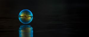 Preview wallpaper ball, bubble, reflection